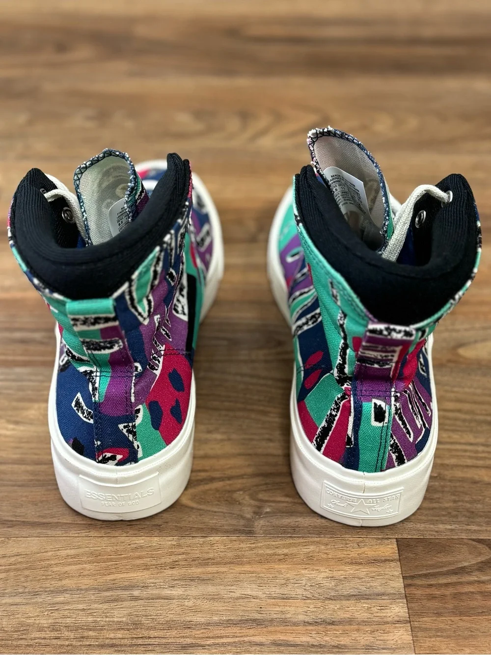 Converse x Fear Of God Essentials 169888C High Top Sneakers Mens 9.5 Womens 11 - Picture 5 of 12